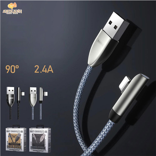 USB კაბელი REMAX Fonly Series 2.4A Data Cable RC-103i 1m Silver