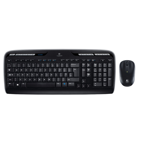 კლავიატურა Logitech MK330 Wireless Desktop US International Layout Black