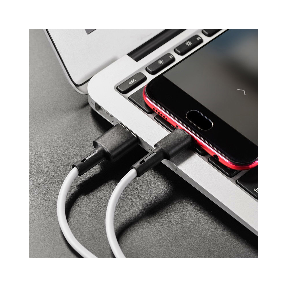 BOROFONE BX31 Soft silicone charging data cable for Micro-USB 1m White