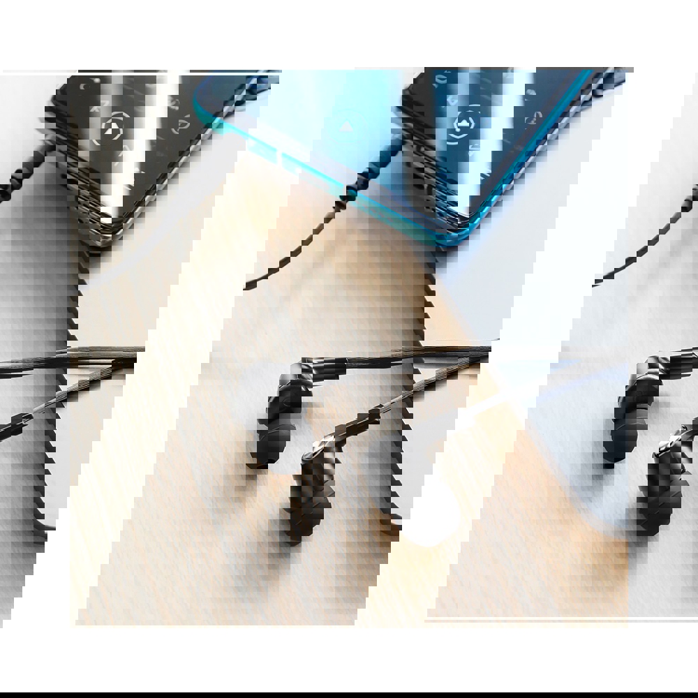 ყურსასმენი BOROFONE BM37 Noble sound wire control earphones with mic 1.2m Black