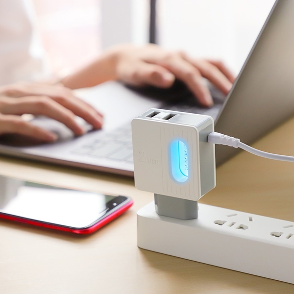 BOROFONE BA34 Power essence dual port charger(Lightning)(EU) 1m white