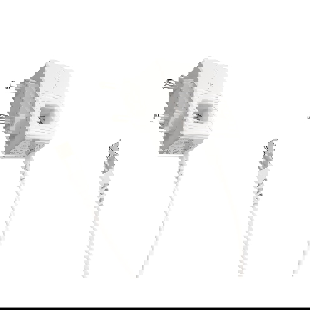 მობილურის დამტენი BOROFONE BA34 Power essence dual port charger(Type-C)(EU) 1m white