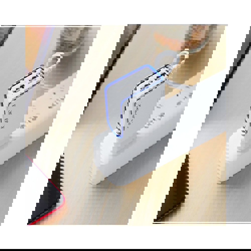 მობილურის დამტენი BOROFONE BA35A Brilliant dual port charger(Lightning)(EU) 1m White