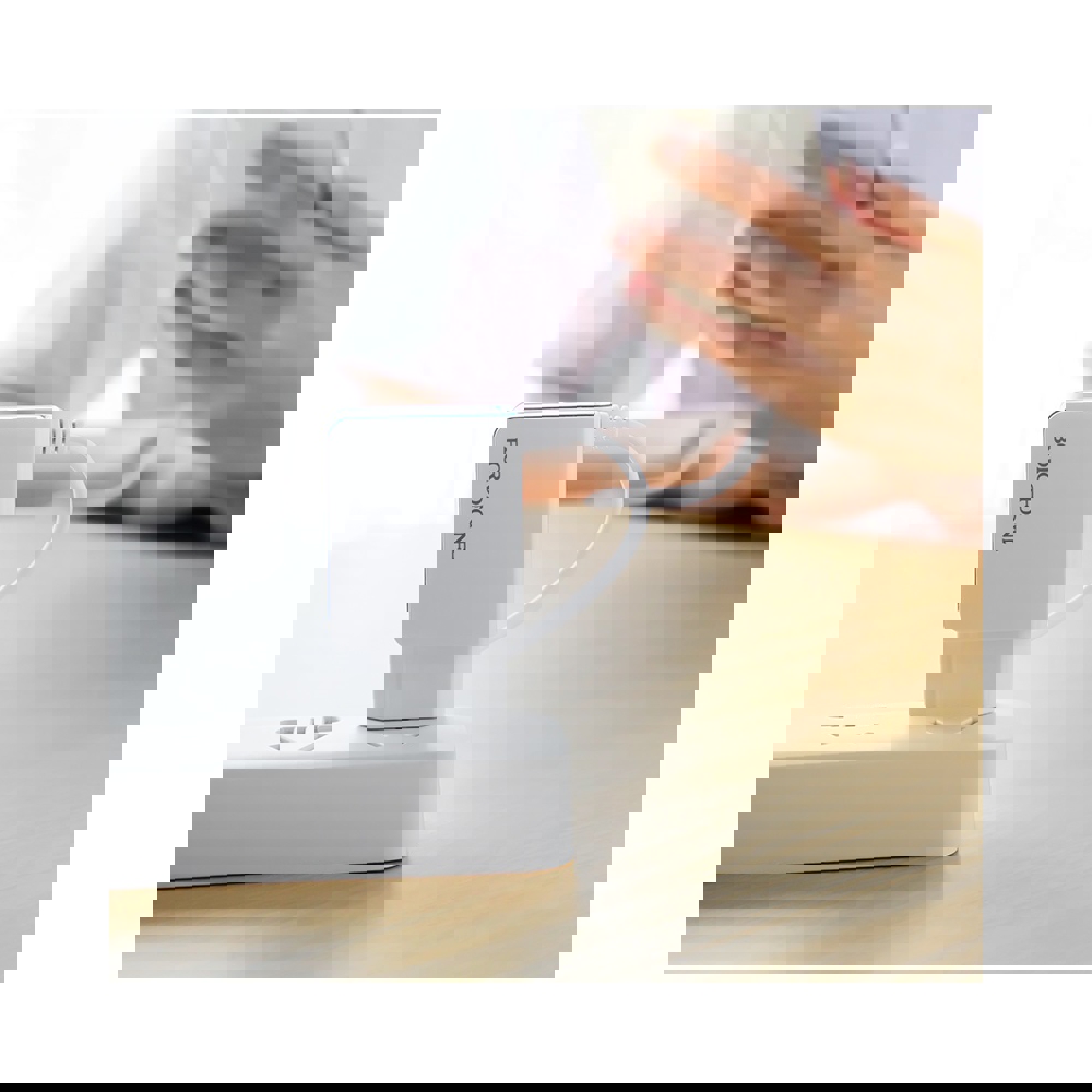 მობილურის დამტენი BOROFONE BA35A Brilliant dual port charger(Lightning)(EU) 1m White