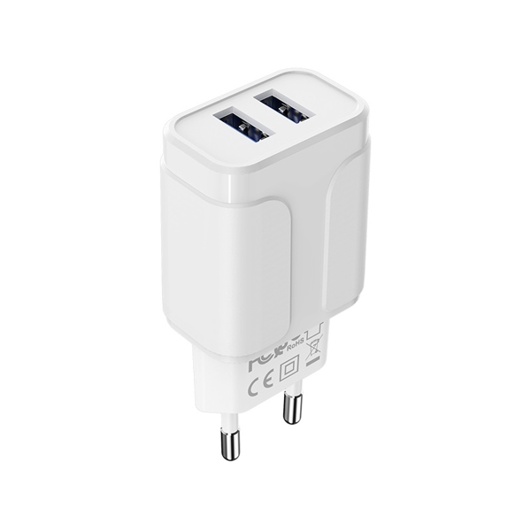 მობილურის დამტენი BOROFONE BA37A Speedy dual port charger set(Micro)(EU) 1m White