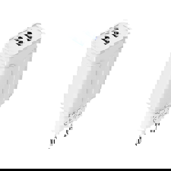 მობილურის დამტენი BOROFONE BA37A Speedy dual port charger set(Type-C)(EU)1m White