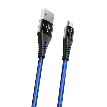 USB კაბელი BOROFONE BU13 Craft Micro 4A fast charging data cable Micro-USB 1.2m Black