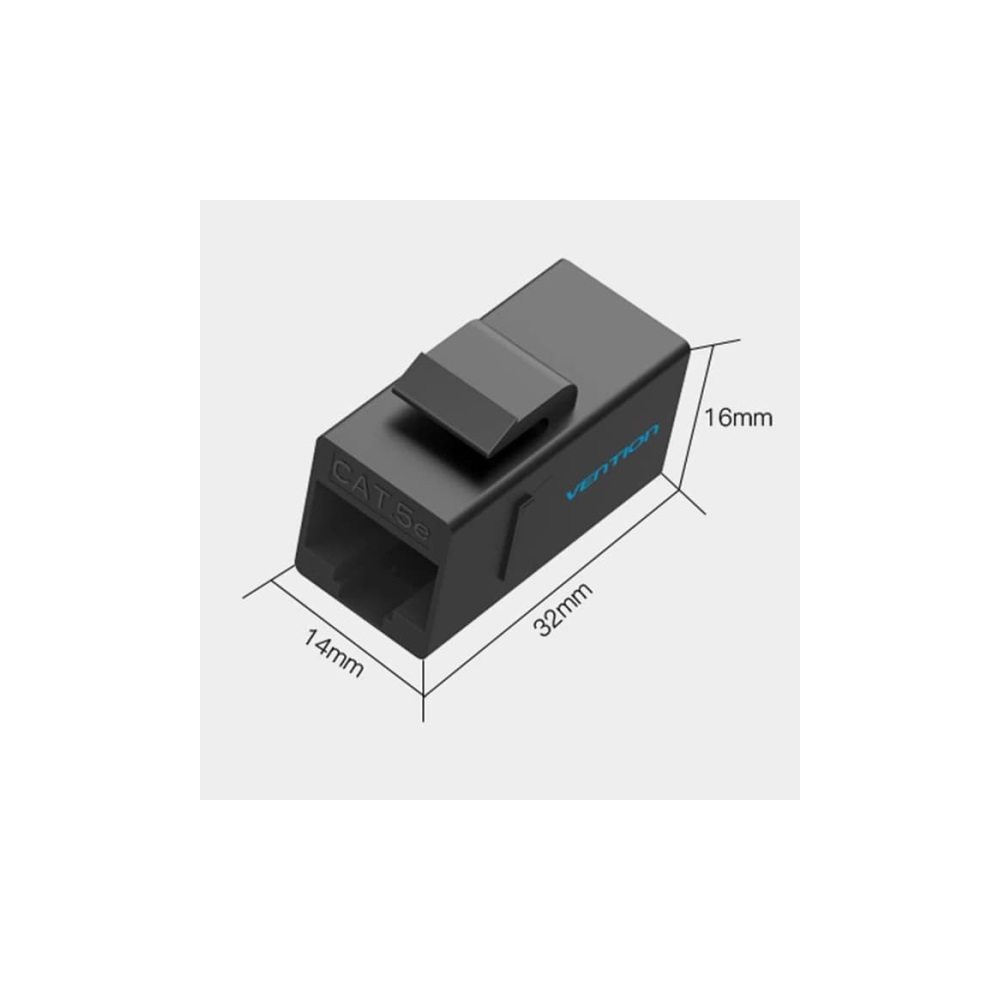 VENTION VDD-B07-B CAT5E UTP Modular Jack Black