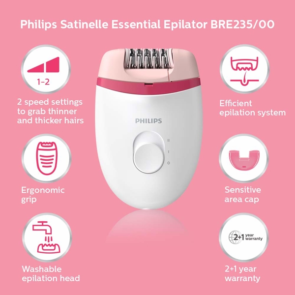 ეპილატორი PHILIPS BRE235/00