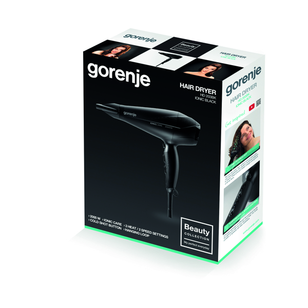 ფენი Gorenje Hair Dryer HD203BK 2000 W black