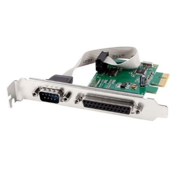 ადაპტერი Gembird PEX-COMLPT-01 COM serial port + LPT port PCI-Express add-on card