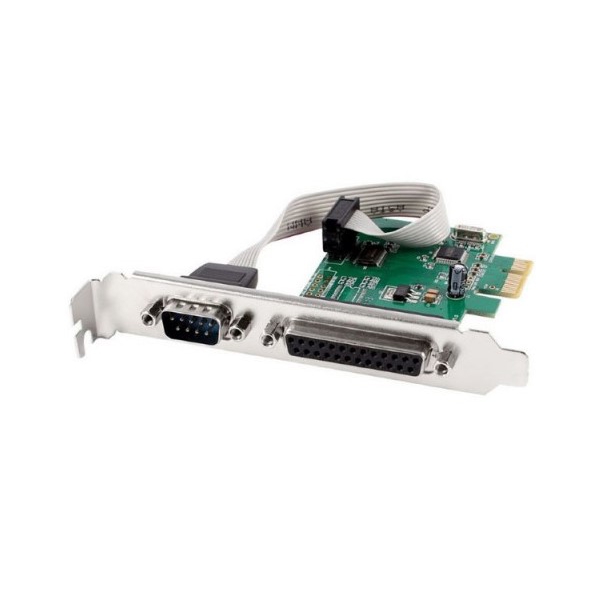 ადაპტერი Gembird PEX-COMLPT-01 COM serial port + LPT port PCI-Express add-on card