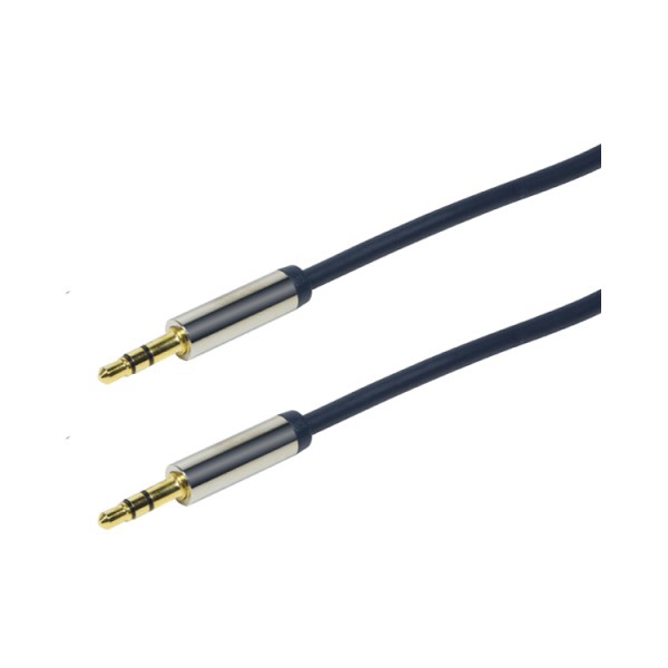 აუდიო კაბელი LogiLink CA10500 Audio Cable 3,5 Stereo MM, straight, 5,00 m blue