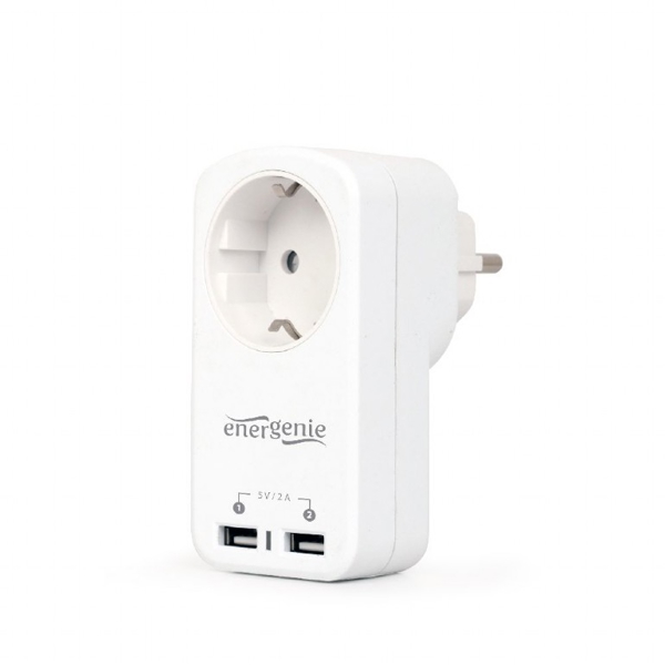 დამტენი Gembird EG-ACU2-01-W 2-port USB charger 2,1 A