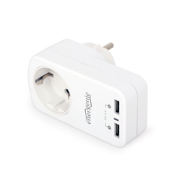 დამტენი Gembird EG-ACU2-01-W 2-port USB charger 2,1 A