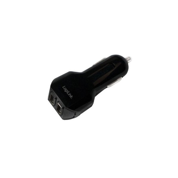 მანქანის დამტენი Logilink PA0102 USB Car Charger, 2 Port, 21W, black