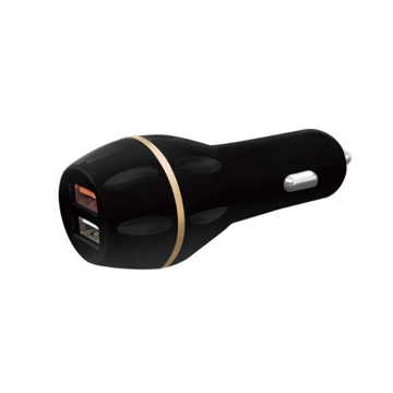 მანქანის USB დამტენი Logilink PA0164 USB Car Charger, 2 Port, QC3, black 