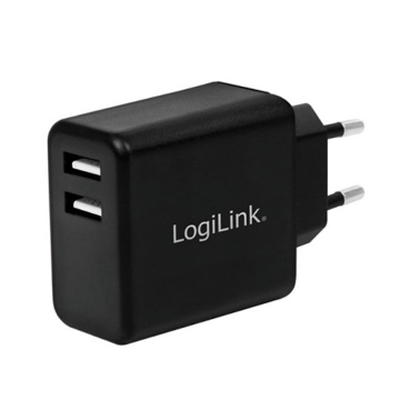 დამტენი Logilink PA0210 USB Wall Charger , 2port, 12W black