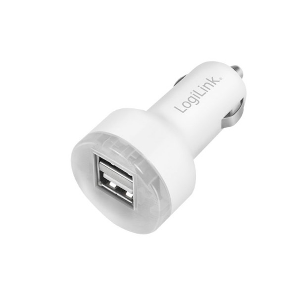 მანქანის USB დამტენი Logilink PA0227 USB Car Charger 2 Port 10,5W White