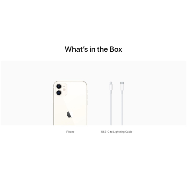 მობილური ტელეფონი Apple iPhone 11 4GB, 128GB White (A2221)