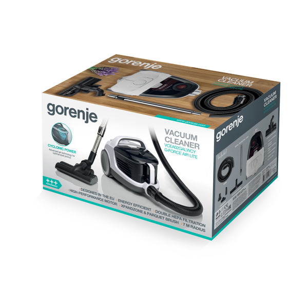 მტვერსასრუტი Gorenje Vacuum Cleaner VCEA02GALWCY 700 W white