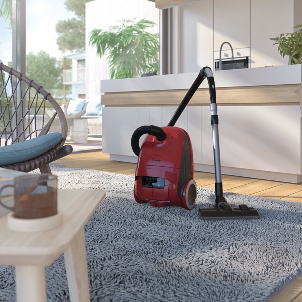 მტვერსასრუტი Gorenje Vacuum Cleaner VCEA21GPRRCY 700 W red