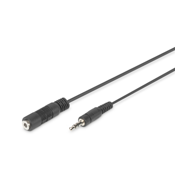 აუდიო კაბელი DIGITUS Audio extension cable stereo 3.5mm (AK-510200-015-S)