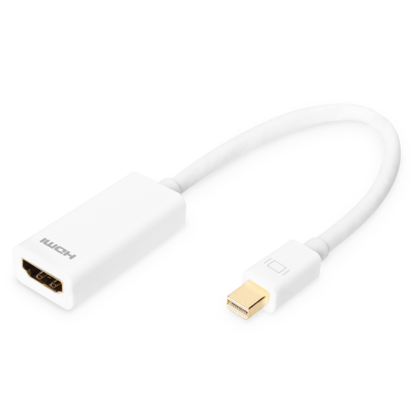 ადაპტერი DIGITUS DisplayPort adapter cable, mini DP - HDMI type A