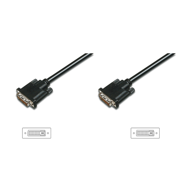 ვიდეო კაბელი DIGITUS DVI adapter DVI(245) - HD15