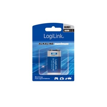 ელემენტი Logilink 6LR61B1 Battery, Ultra Power Alkaline 9V , 1pcs, Blister