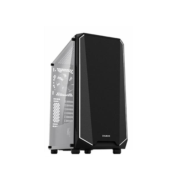 ქეისი Zalman Computer case K1 Rev.B, MidT, MidT,2*USB2.0,2*USB3.0, 1*120ARGB
