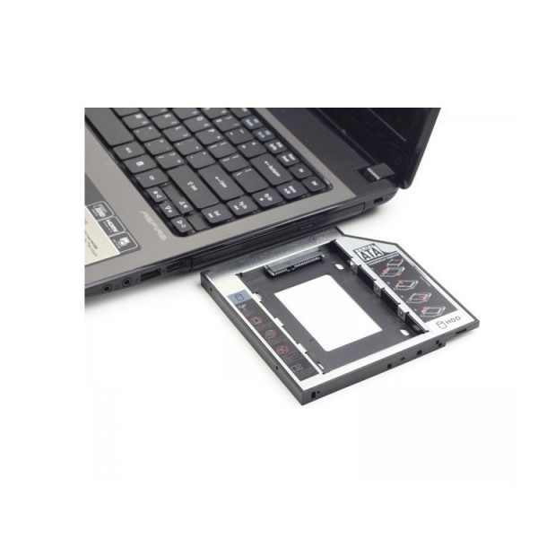 მყარი დისკის გადამყვანი Gembird MF-95-01 Notebook SATA hard disk caddy for 9,5mm high drives