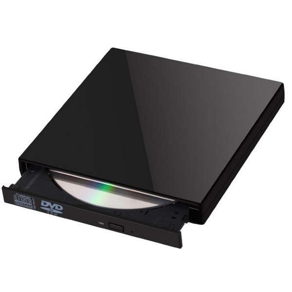 გარე დისკის წამკითხველი Gembird DVD-USB-02 External USB DVD Drive Black