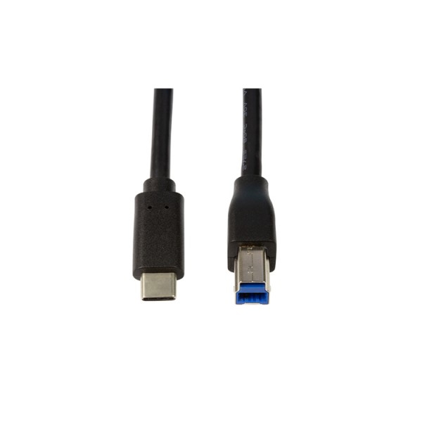 პრინტერის კაბელი Logilink CU0163 USB 3,2 Gen1x1 Cable, USB-C™ M to USB BM, black, 2 m