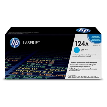 კარტრიჯი HP 124A Cyan Original LaserJet Toner Cartridge (Q6001A)