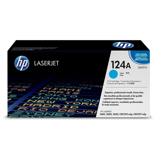 კარტრიჯი HP 124A Cyan Original LaserJet Toner Cartridge (Q6001A)