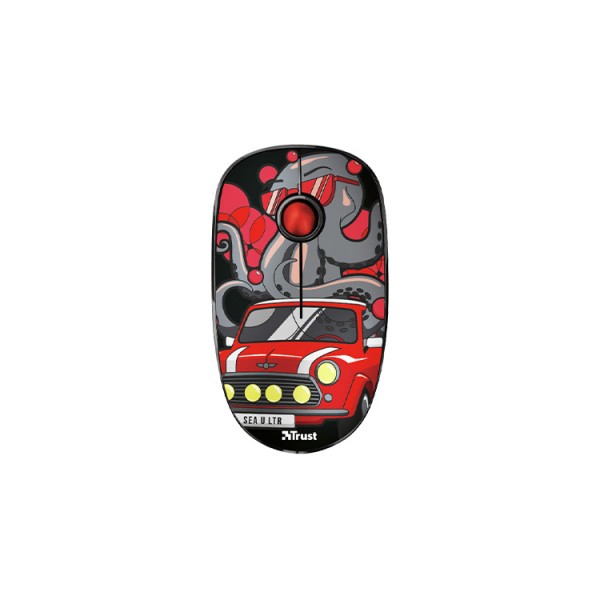 მაუსი Trust Sketch Silent Click Wireless Mouse red