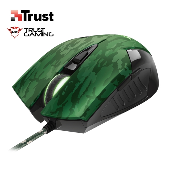 Trust GXT 781 Rixa Camo Gaming Mouse and Mouse Pad