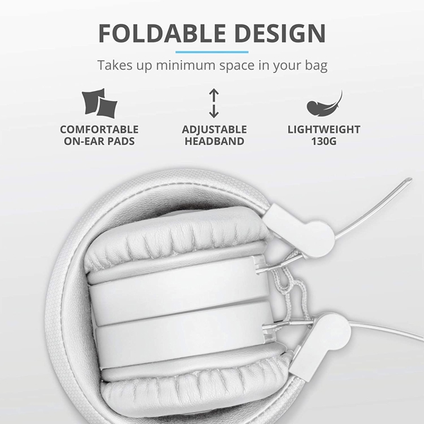 ყურსასმენი Trust Tones Bluetooth Wireless Headphones white