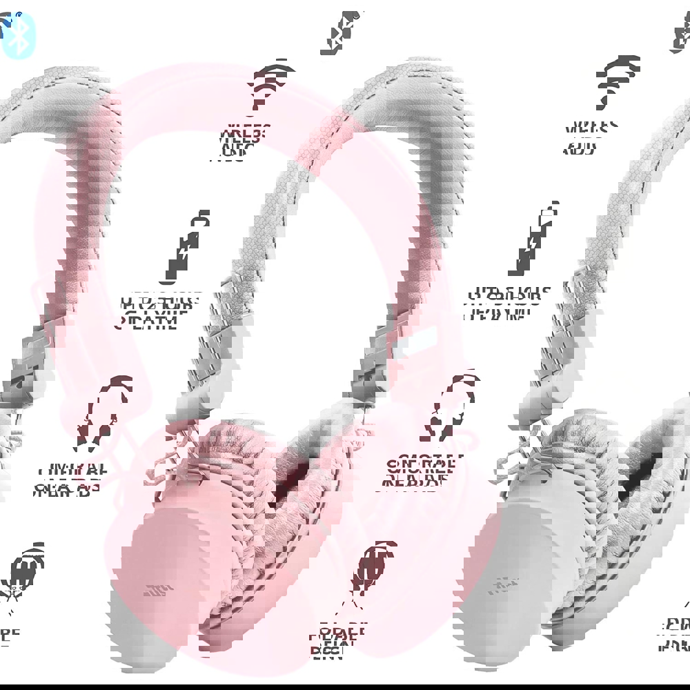 ყურსასმენი Trust Tones Bluetooth Wireless Headphones pink