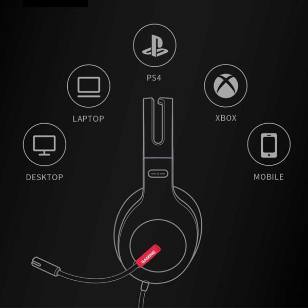 ყურსასმენი EDIFIER G1 USB Professional Gaming Headset Sound Card Breathing Light Headphone with Noise Cancelling Mic for PUBG PS4 PC Gamer