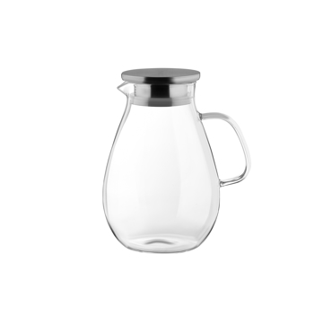 ARDESTO Pitcher with lid, 1800 ml, borosilicate glass, s/s