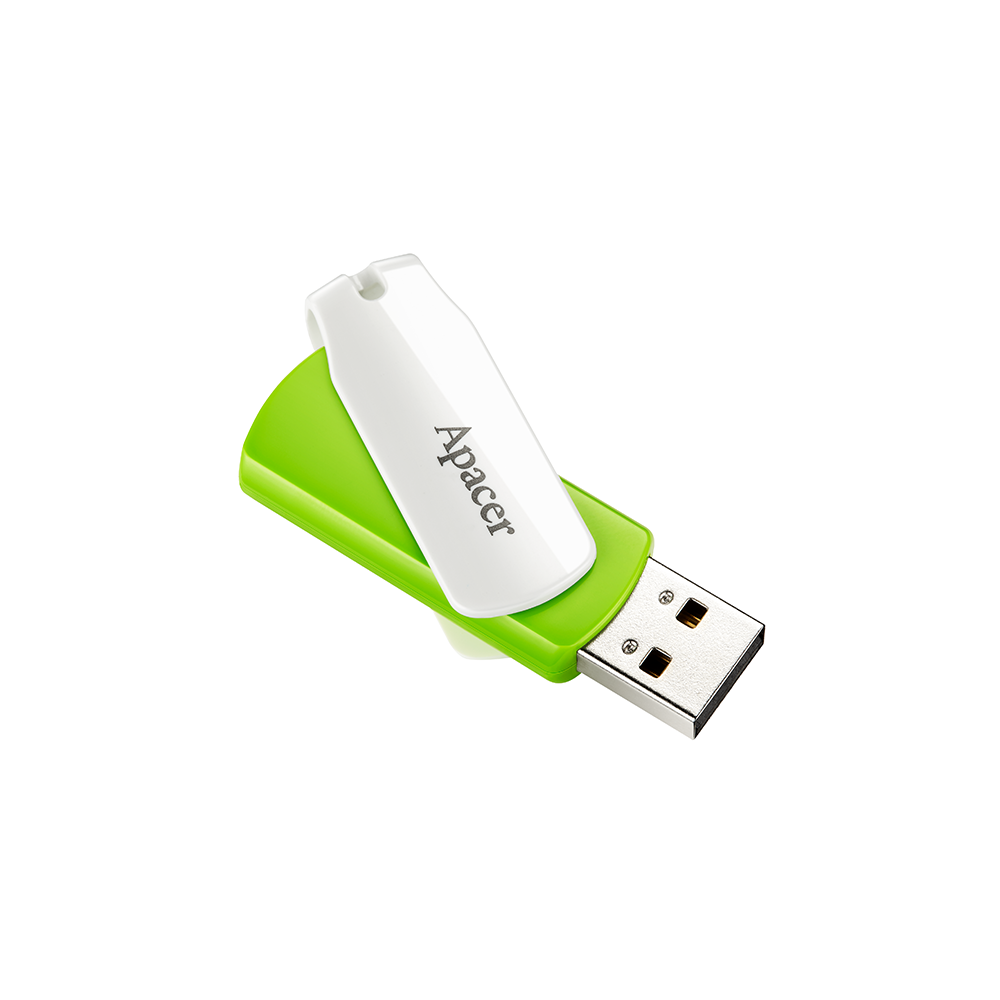 USB ფლეშ მეხსიერება Apacer 64GB USB 2.0 AH335 Green/White