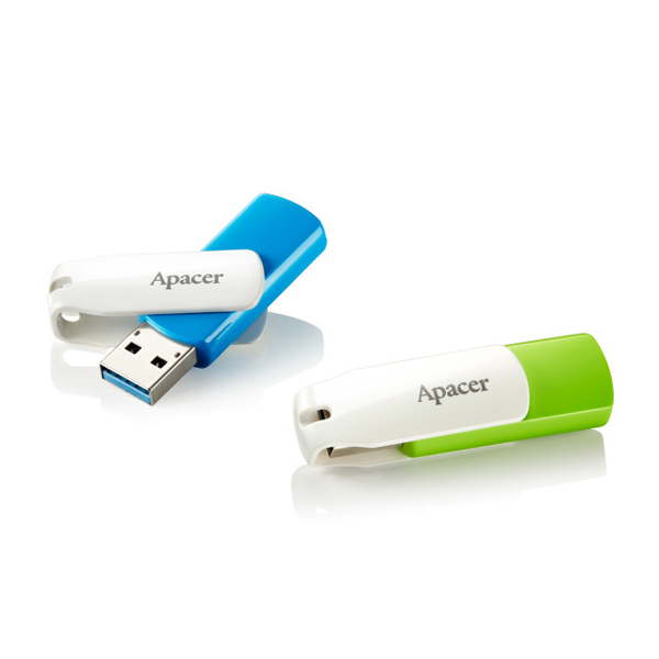 USB ფლეშ მეხსიერება Apacer 64GB USB 2.0 AH335 Green/White