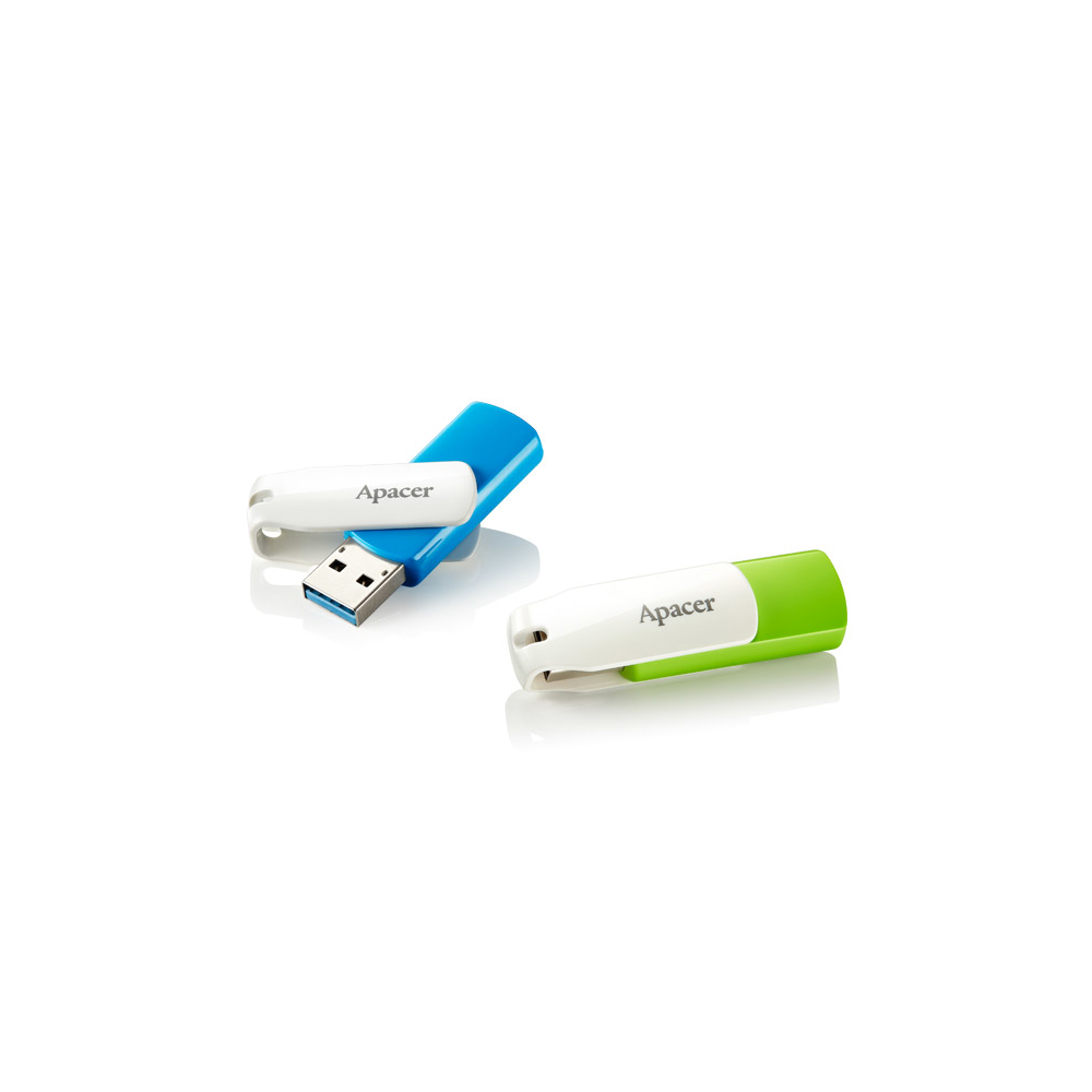 USB ფლეშ მეხსიერება Apacer 64GB USB 2.0 AH335 Green/White