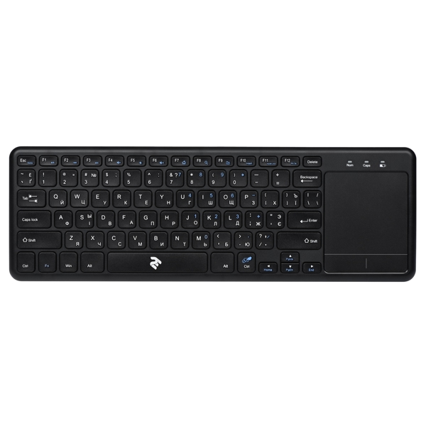 კლავიატურა Wireless Touch Keyboard 2E KT100 BLACK