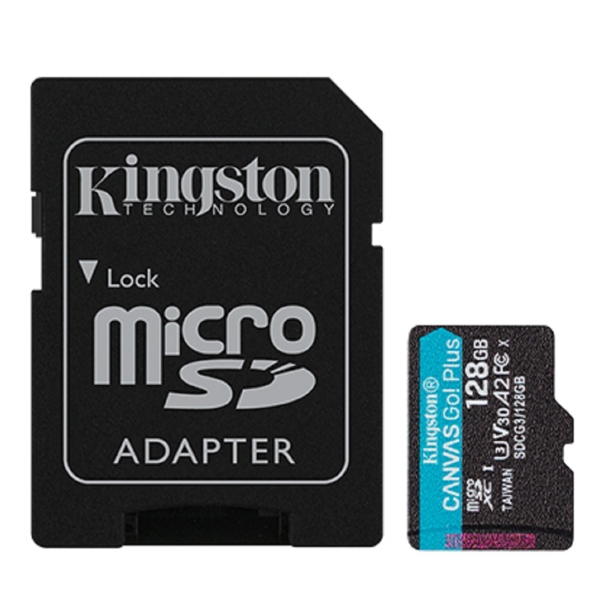 Kingston SDCG3/128GB, 128GB, MicroSDXC, C10, UHS-I, U3, Black