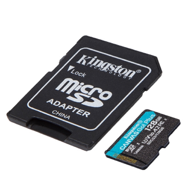 მეხსიერების ბარათი Kingston SDCG3/128GB, 128GB, MicroSDXC, C10, UHS-I, U3, Black