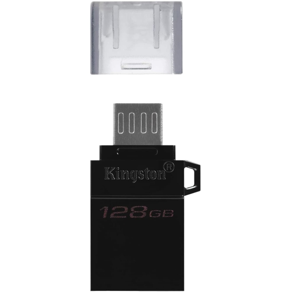 USB ფლეშ მეხსიერება Kingston 128GB USB 3.2 G2 microUSB DT microDuo OTG