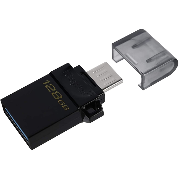 USB ფლეშ მეხსიერება Kingston 128GB USB 3.2 G2 microUSB DT microDuo OTG